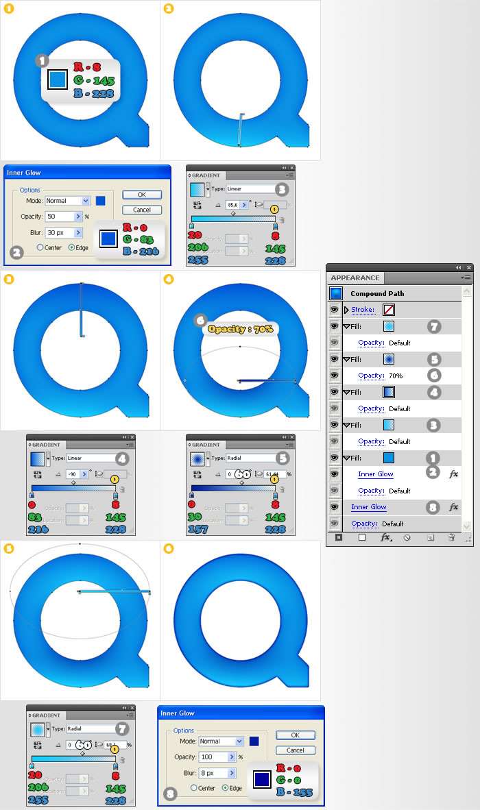 AI绘制水晶质感QUICKTIME图标 优图宝 AI实例教程