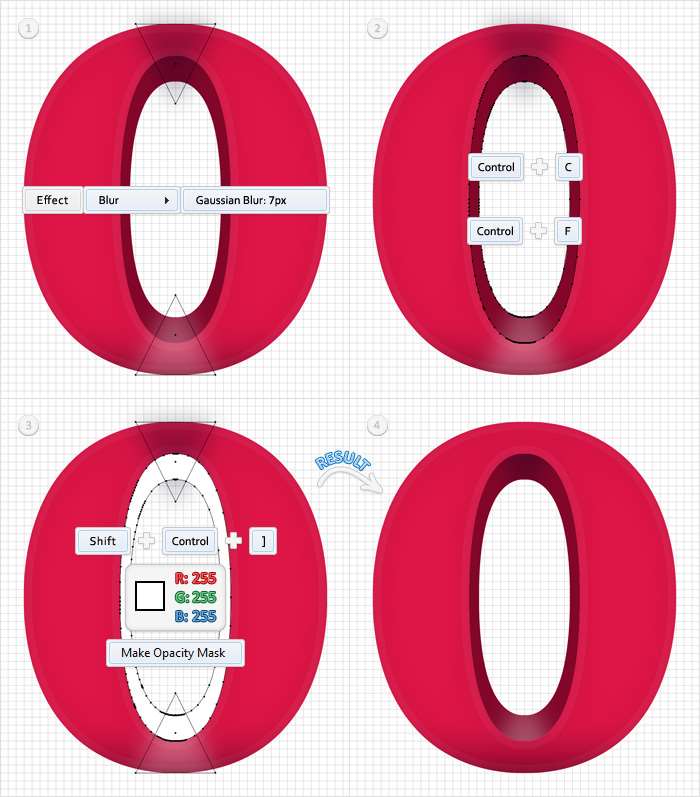 AI绘制立体Opera浏览器图标 优图宝 AI实例教程