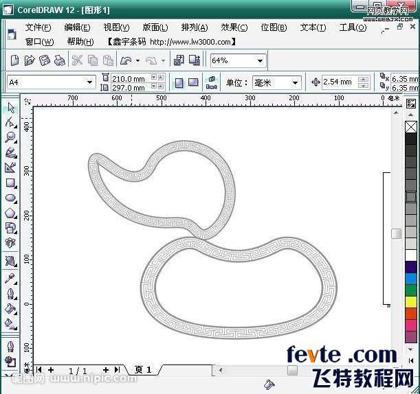 cdr制作连续的花边图案 优图宝 CorelDraw使用技巧教程