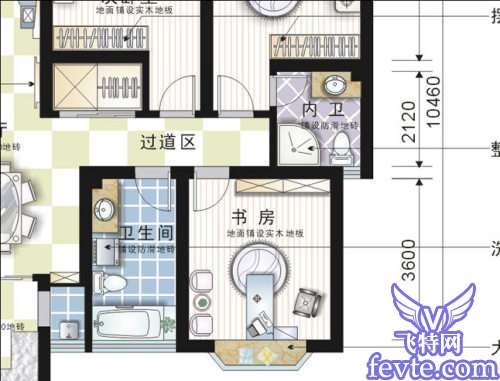 用Coreldraw9制作室内装修彩色平面图 优图宝 CorelDraw实例教程