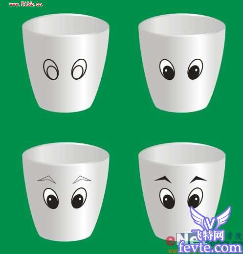 Coreldraw9绘制可爱卡通杯子教程 优图宝 CorelDraw实例教程