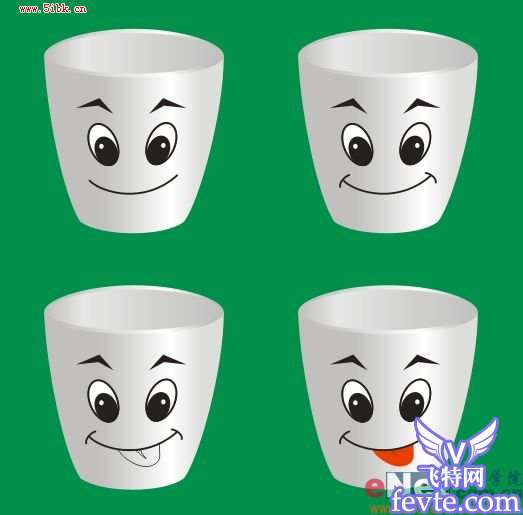 Coreldraw9绘制可爱卡通杯子教程 优图宝 CorelDraw实例教程
