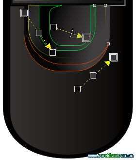 CDR绘制NOKIA 8800手机 优图宝 CorelDraw实例教程