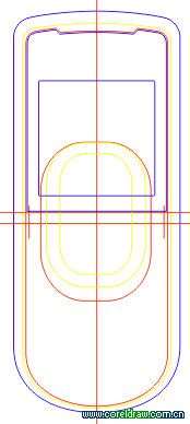CDR绘制NOKIA 8800手机 优图宝 CorelDraw实例教程