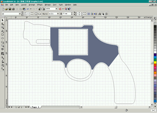 CDR绘制左轮手枪实例教程 优图宝 CDR实例教程