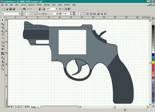 CDR绘制左轮手枪实例教程 优图宝 CDR实例教程