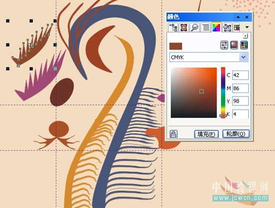 CDR绘制抽象装饰画 优图宝 CDR实例教程