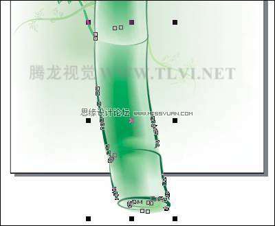 CDR绘制水彩竹子 优图宝 CDR实例教程