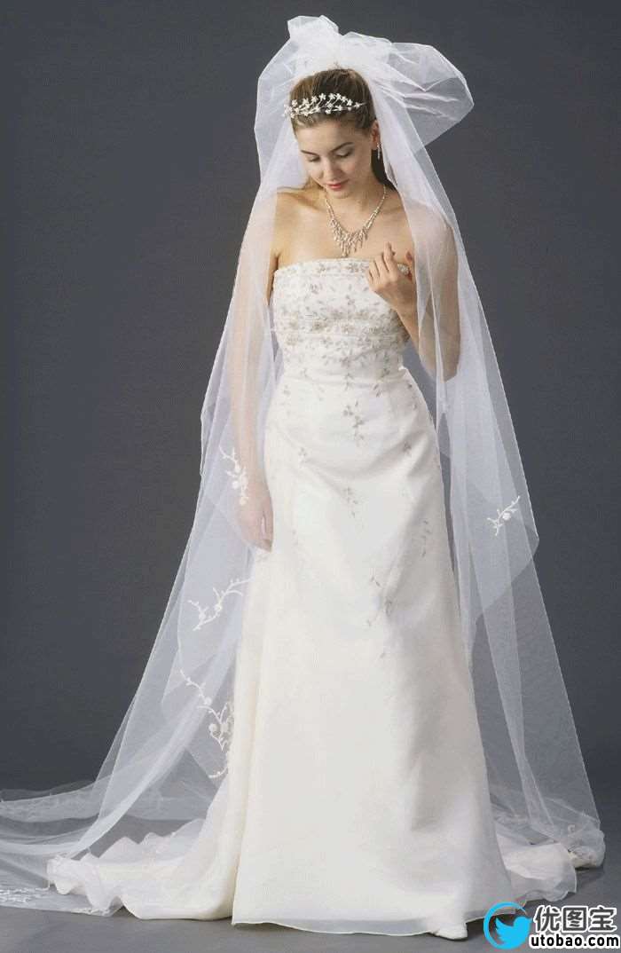 抠婚纱，通道抠婚纱照片实例_www.utobao.com