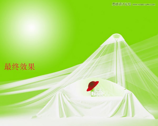 Photoshop使用通道抠出透明纱布教程