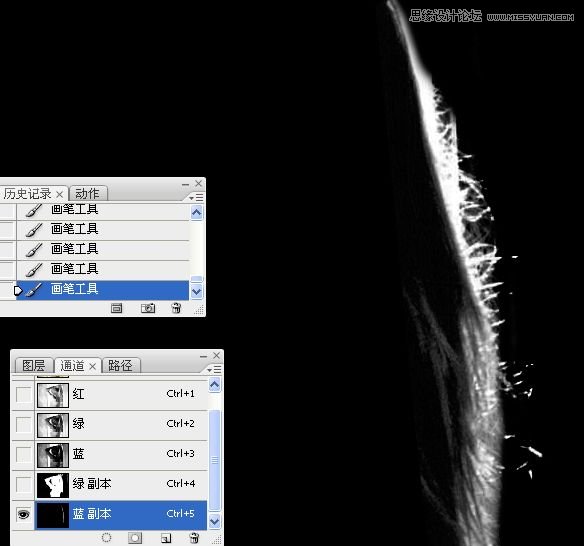 Photoshop巧用通道给长发美女抠图教程