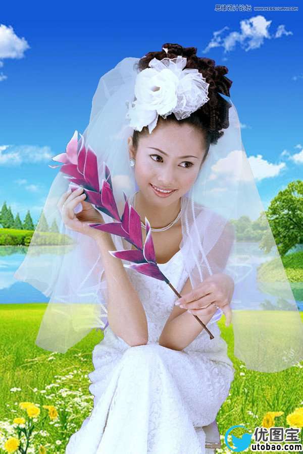 Photoshop慢方法细心抠出婚纱照,PS教程,16xx8.com教程网