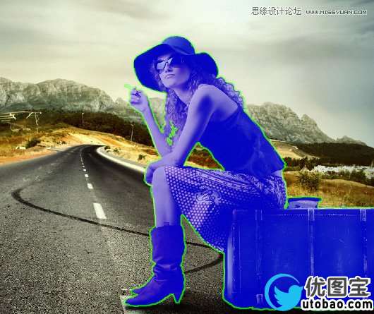 Photoshop基础教程：巧用抽出滤镜给美女抠图,PS教程,16xx8.com教程网