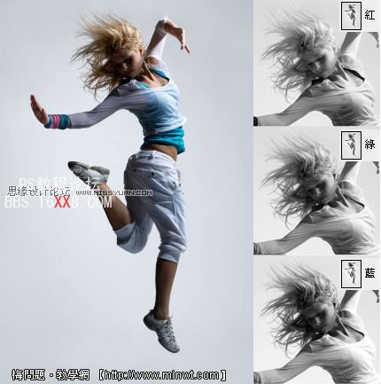 Photoshop抠图教程：巧用Alpha色版扣发丝,PS教程,52photoshop