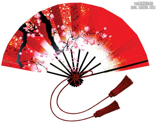 PS给照片添加火红艳丽的古典背景