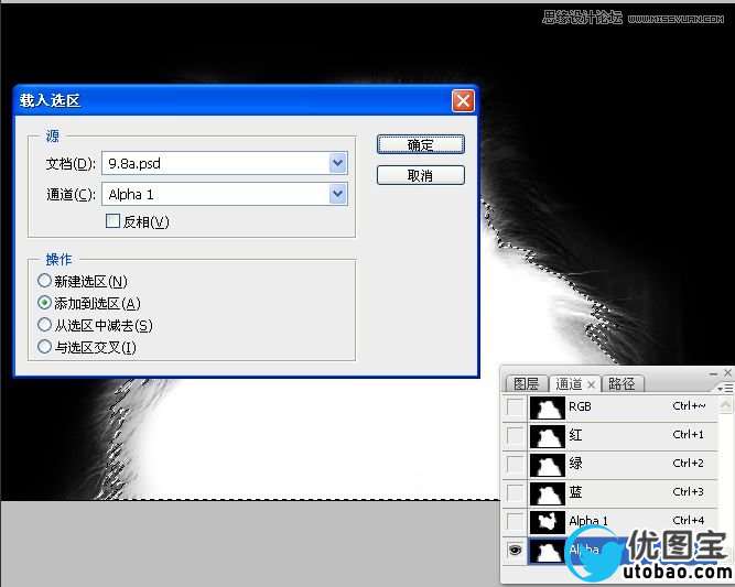 Photoshop使用通道混合器给狗狗抠图,PS教程,16xx8.com教程网