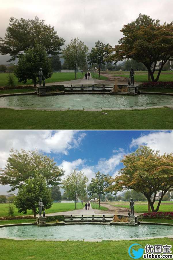 换天空,用通道换天空技巧_www.utobao.com