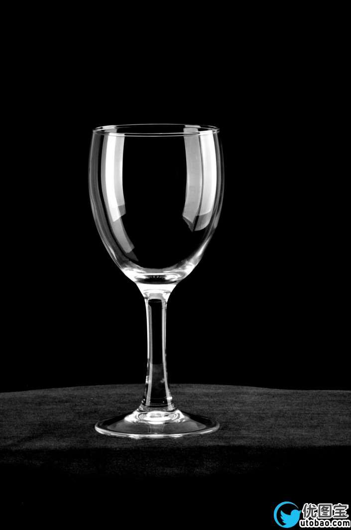 抠玻璃，抠透明红酒酒杯教程_www.utobao.com