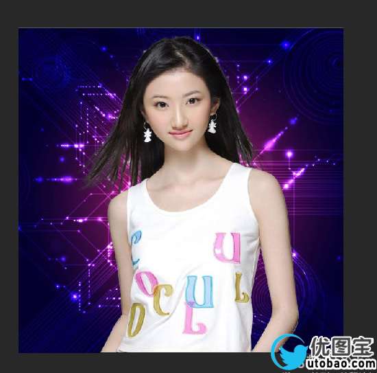 背景橡皮擦抠图教程_ps教程自学网(www.utobao.com) 背景橡皮擦抠图教程