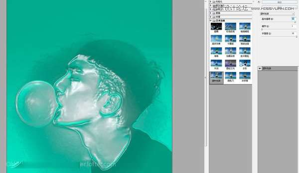 Photoshop结合滤镜设计创意的人像泡泡效果
