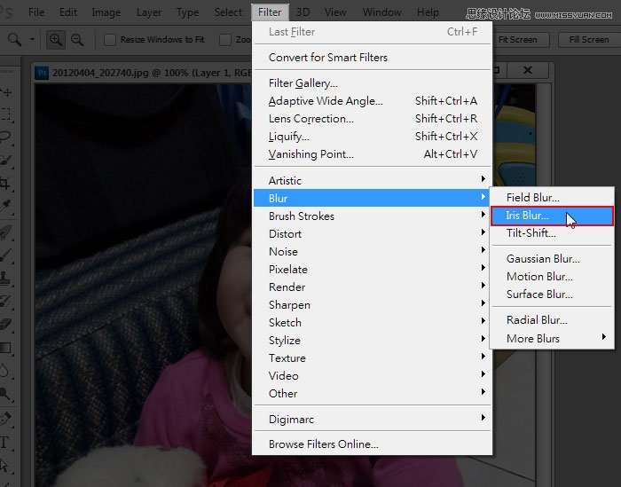 Photoshop CS6新功能：Iris Blur模拟出镜头浅景深效果,PS教程,思缘教程网