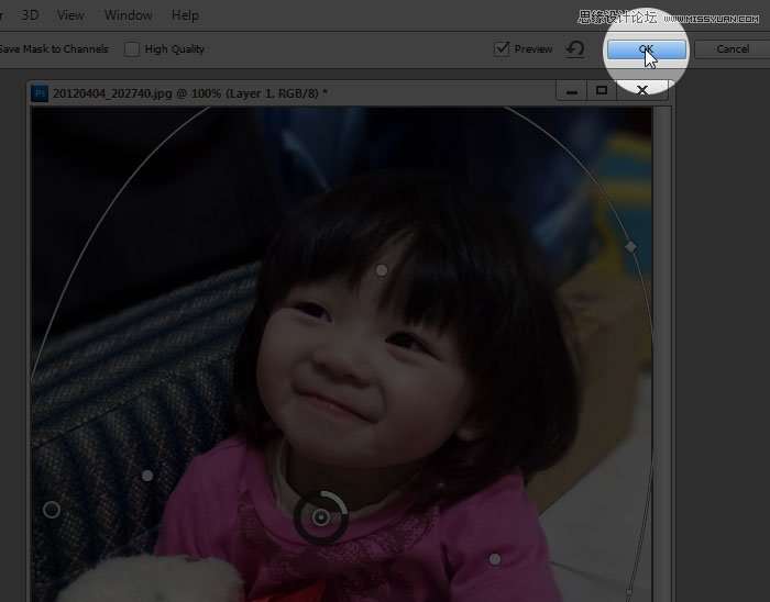 Photoshop CS6新功能：Iris Blur模拟出镜头浅景深效果,PS教程,思缘教程网