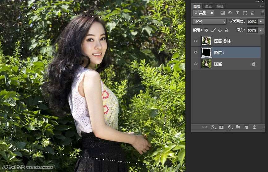 Photoshop制作动感的虚焦边框效果图