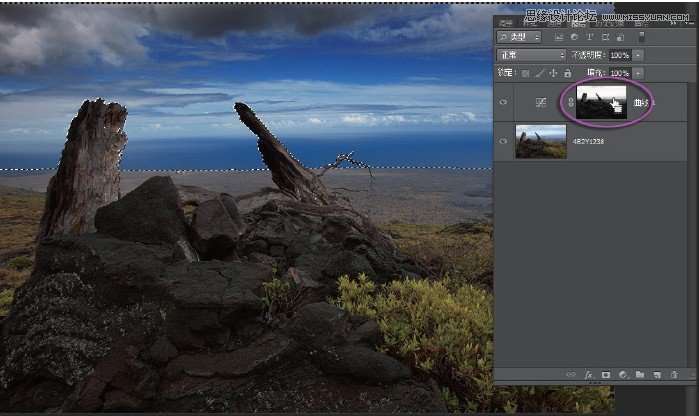 Photoshop调出风景照片冷色效果图