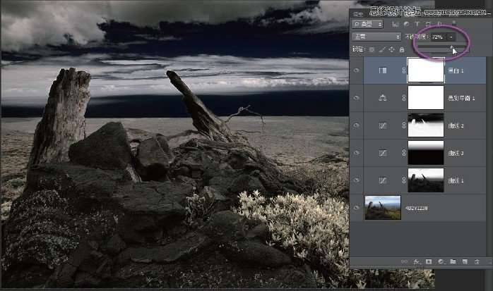 Photoshop调出风景照片冷色效果图