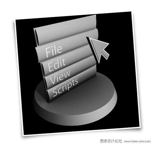 Photoshop制作Mac风格的程序导航图标,PS教程,思缘教程网