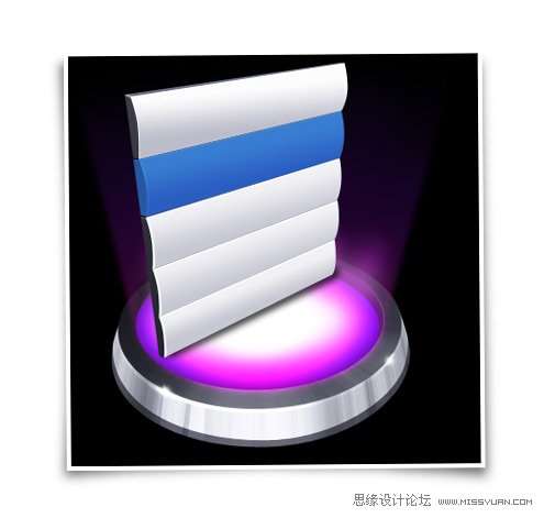 Photoshop制作Mac风格的程序导航图标,PS教程,思缘教程网