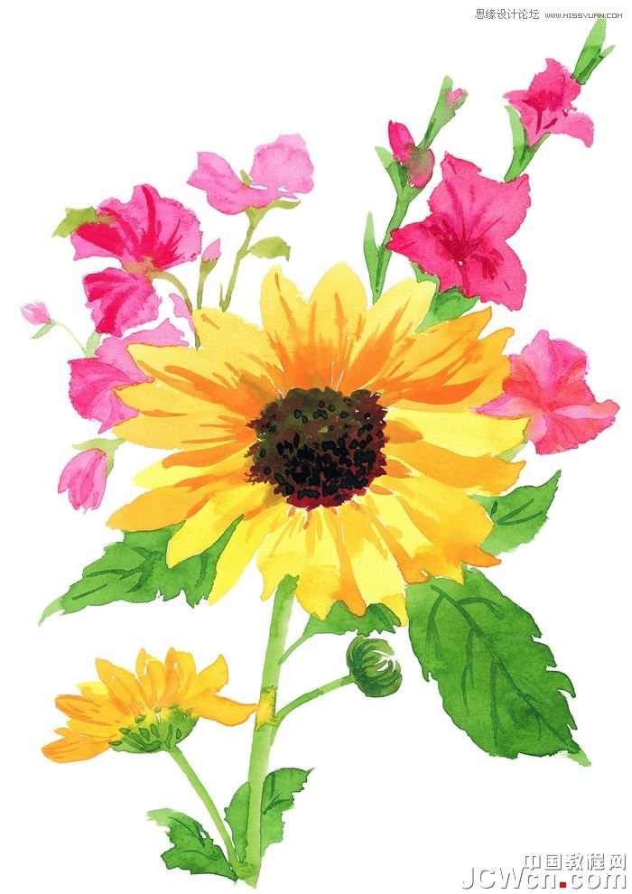Photoshop给花朵照片制作成十字绣效果,52photoshop教程