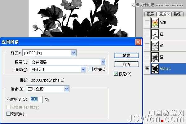 Photoshop给花朵照片制作成十字绣效果,52photoshop教程