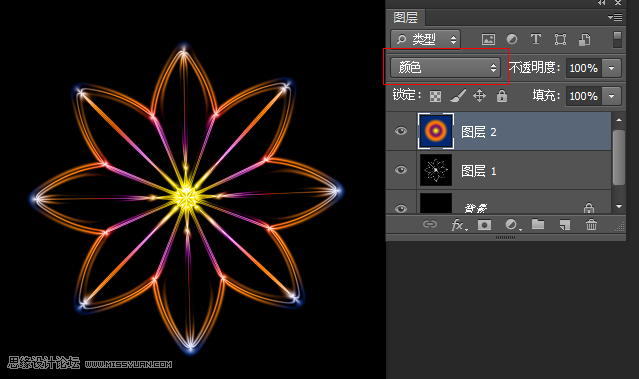 Photgoshop制作绚丽的梦幻花朵效果图,52photoshop教程