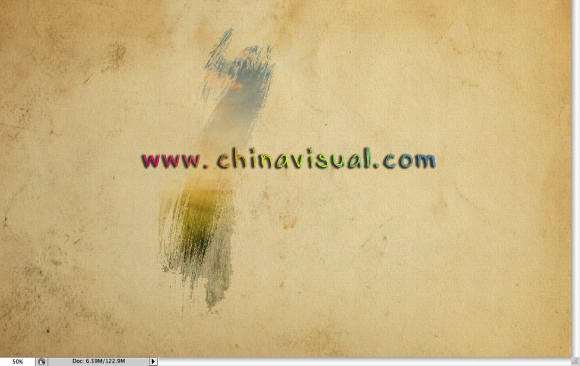 用PS画笔制作漂亮水彩照片效果