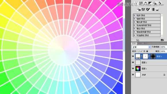Photoshop绘制逼真的色环配色表效果图,52photoshop教程