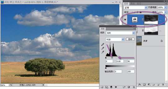 风光片天空photoshop处理技巧示例 三联