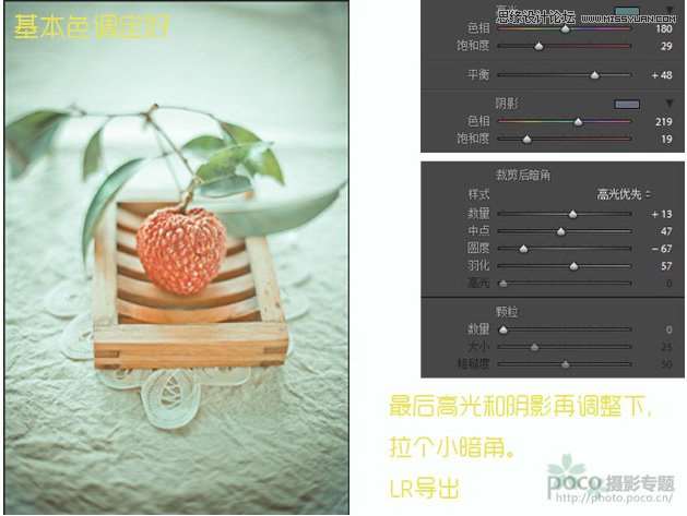 Lightroom结合PS调出静物照片小清新效果