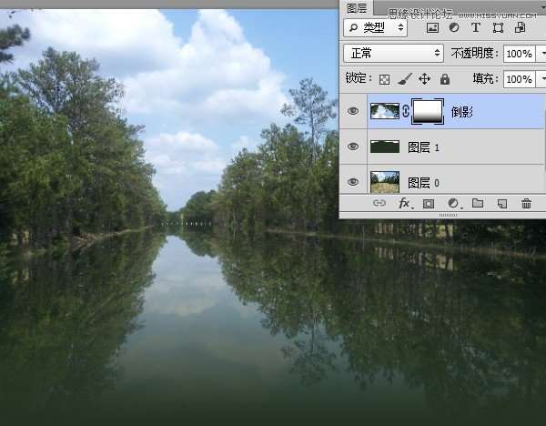 Photoshop利用置换滤镜制作水面倒影,52photoshop教程