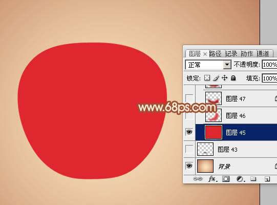 PS再次鼠绘红苹果 优图宝 PS鼠绘教程