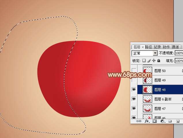 PS再次鼠绘红苹果 优图宝 PS鼠绘教程