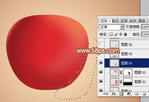 PS再次鼠绘红苹果 优图宝 PS鼠绘教程
