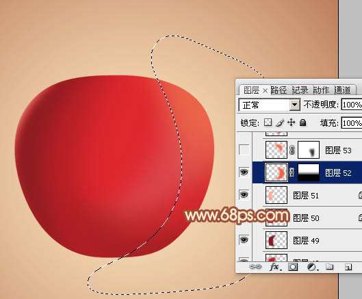 PS再次鼠绘红苹果 优图宝 PS鼠绘教程