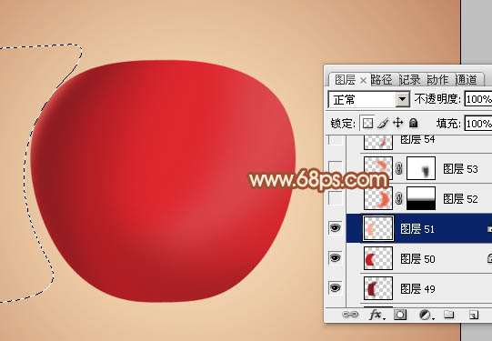 PS再次鼠绘红苹果 优图宝 PS鼠绘教程