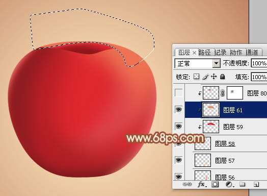 PS再次鼠绘红苹果 优图宝 PS鼠绘教程