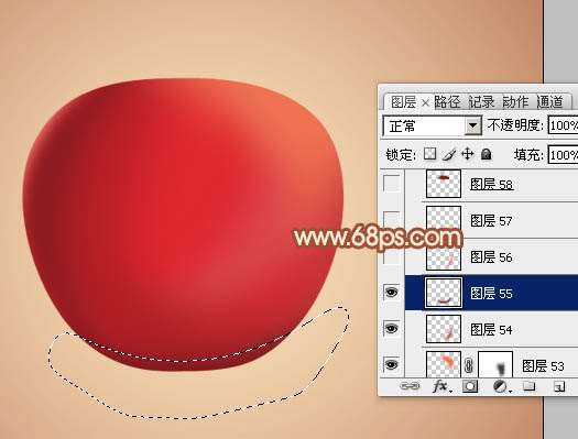 PS再次鼠绘红苹果 优图宝 PS鼠绘教程