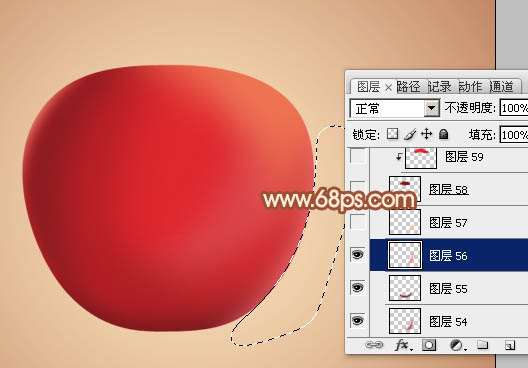 PS再次鼠绘红苹果 优图宝 PS鼠绘教程