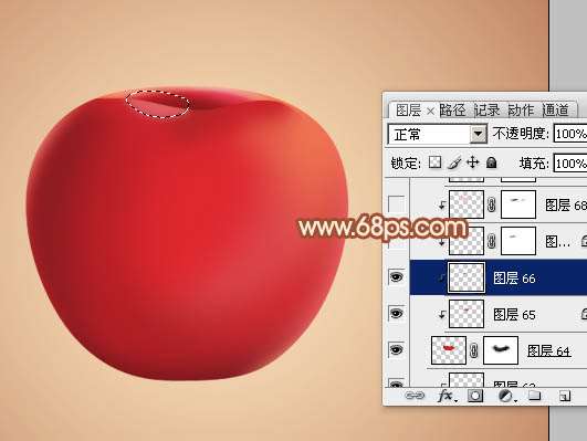 PS再次鼠绘红苹果 优图宝 PS鼠绘教程