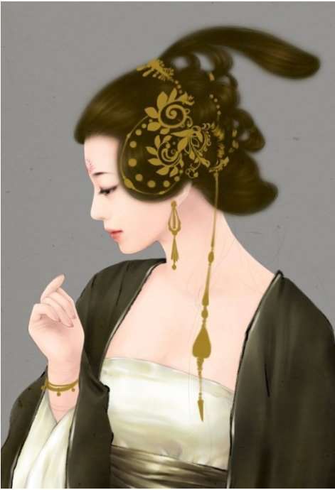 PS鼠绘唐朝风古装美女 优图宝 PS鼠绘教程