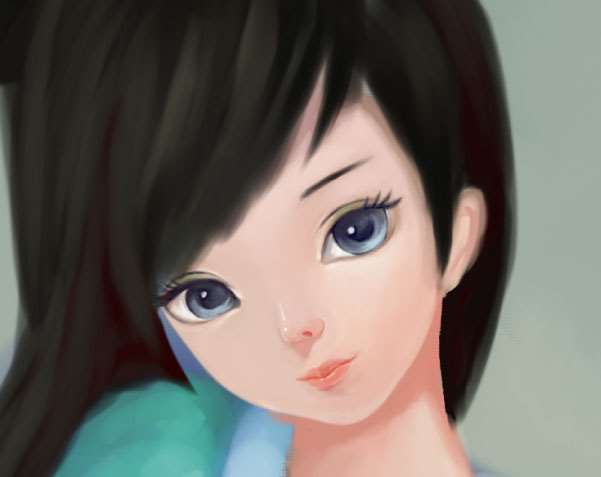 PS鼠绘古装可爱小女孩 优图宝 PS鼠绘教程